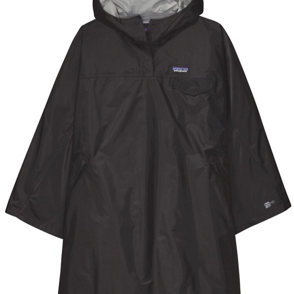 NWT Black Patagonia Torentshell Poncho